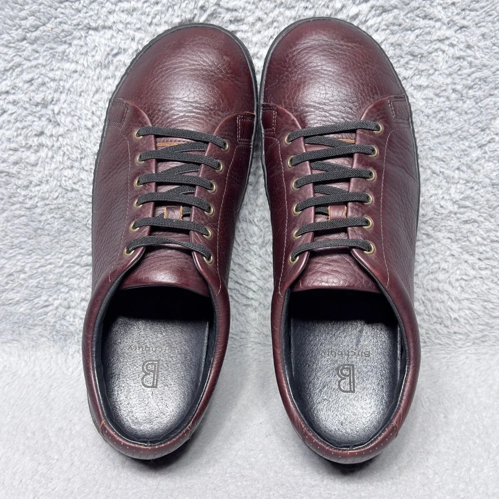Birchbury Bramfords Mens Size 14 Sneaker Shoes Brown Leather Minimalist Bareboot